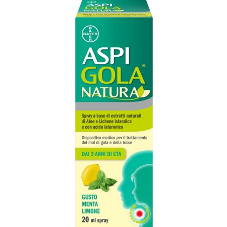 20ml di Aspi Gola Natura Spray per il Mal di Gola