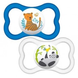 2 pezzi di Mam Air Succhietto in Silicone Maschio 6+ mesi