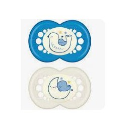 Mam Night Succhietto 6+ Succhietto Maschio in silicone 2 pezzi