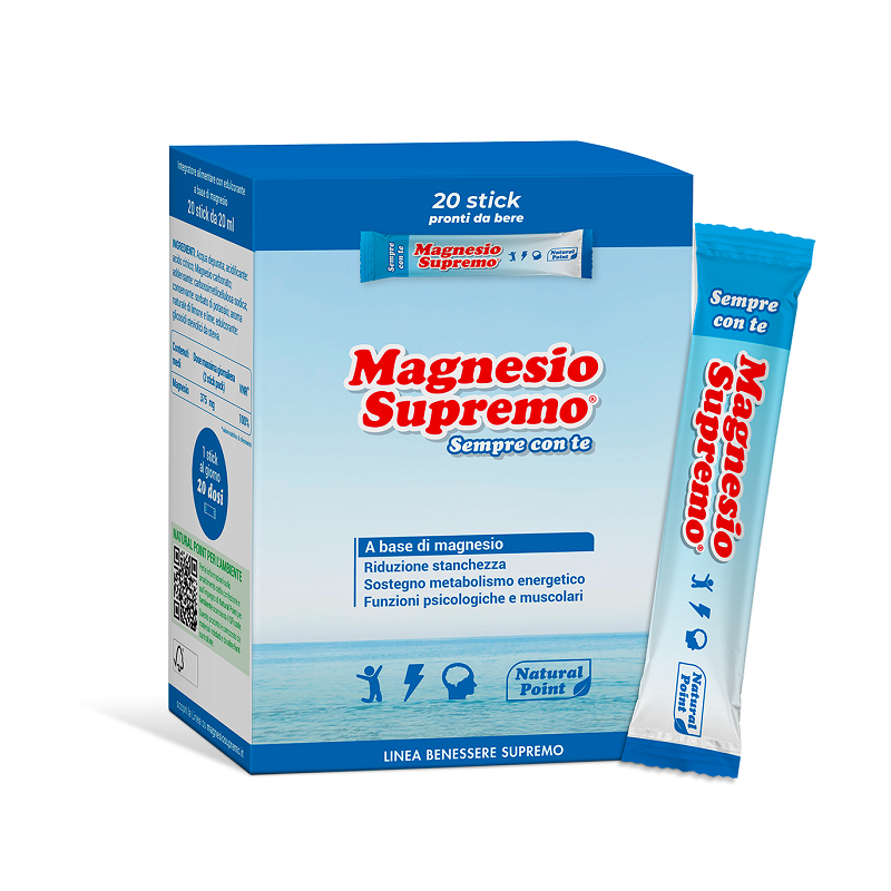Natural Point Magnesio Supremo 20 Stick Sempre Con Te