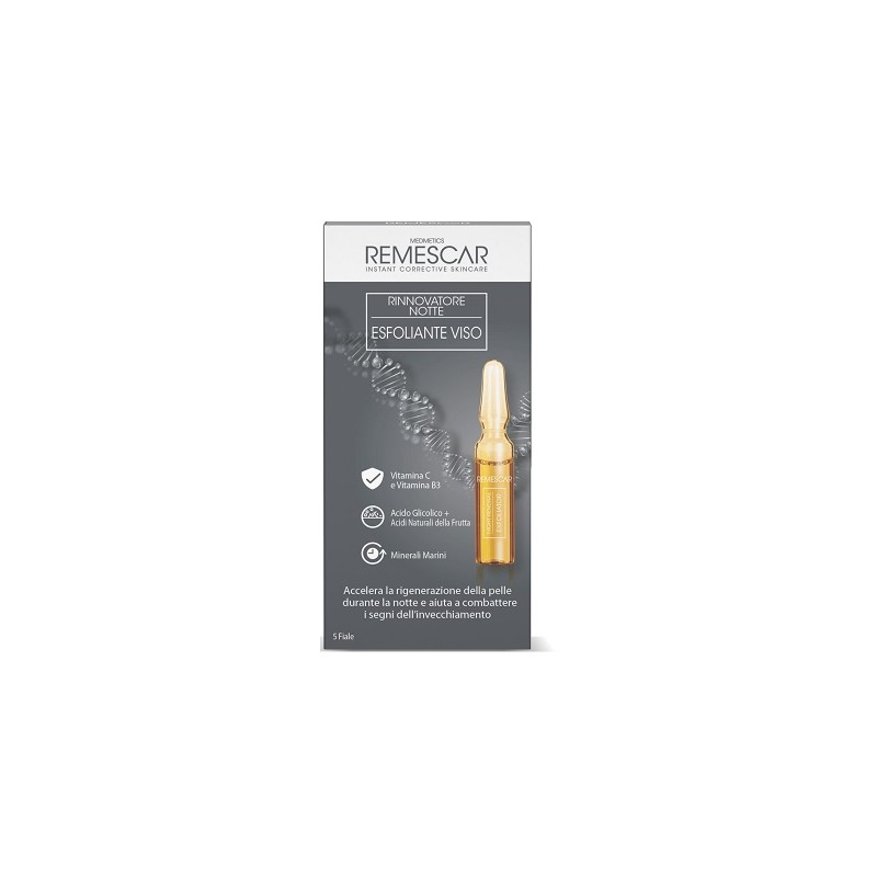 Karo Pharma Remescar Rinnovatore Notte Esfoliante Viso 5 Fiale X 2 Ml