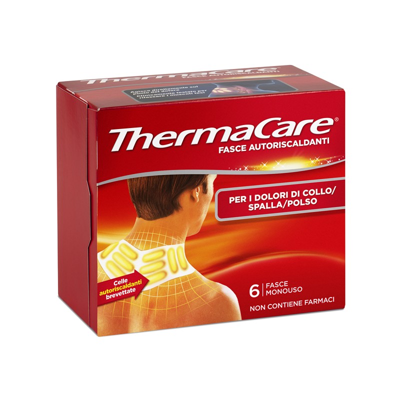 Angelini Fascia Autoriscaldante A Calore Terapeutico Thermacare Collo/spalla/polso  6 Pezzi