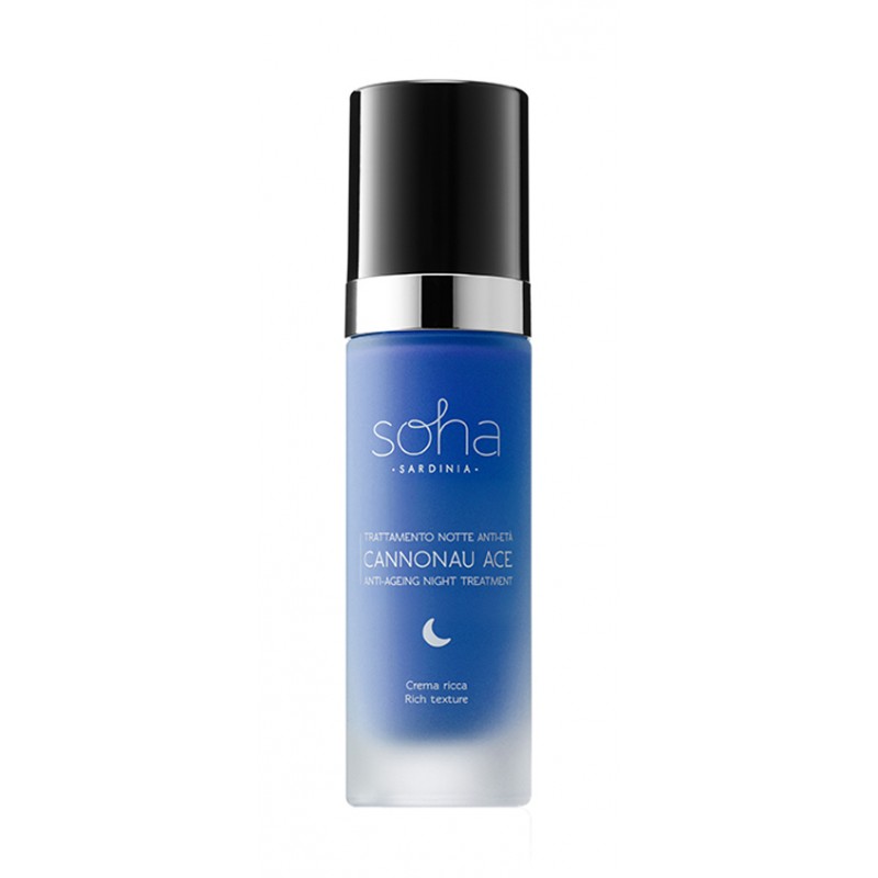 30ml di Cannonau Ace Trattamento Notte Crema Ricca da Soha Sardinia