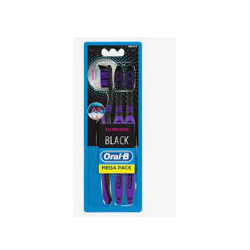 Procter & Gamble Oralb All Rounder Black Spazzolino Manuale 3 Pezzi