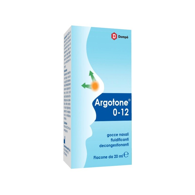 Flacone da 20 Ml con contagocce di Argotone 0-12 della Dompè Farmaceutici