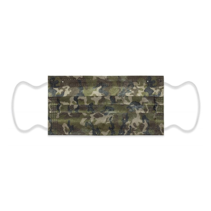 C&s Italy Mymask Pro Ii Mascherina Chirurgica Military 10 Pezzi