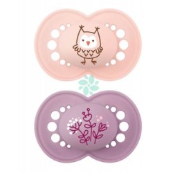 2 pezzi di Mam Original Succhietto in Silicone Matt 6+ Mesi