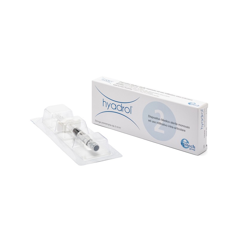 Epitech Group Siringa Intra-articolare Hyadrol Con Acido Ialuronico 1% E Adelmitrol 2% Capacita' 2 Ml