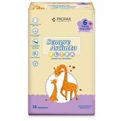 14 pezzi di Profar Sempre Asciutto Pannolino Ultra Extra 15/30 Kg