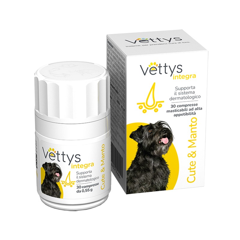 Pharmaidea Vettys Integra Cute&manto Cane 30 Compresse Masticabili