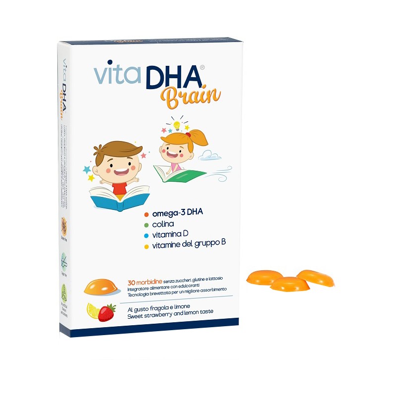 U. G. A. Nutraceuticals Vitadha Brain 30 Morbidine Al Gusto Fragola E Limone