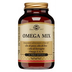Confezione da 60 perle di Integratore di Acidi Grassi Omega Mix da Solgar