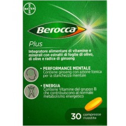 Confezione da 30 compresse di Berocca Plus della Bayer