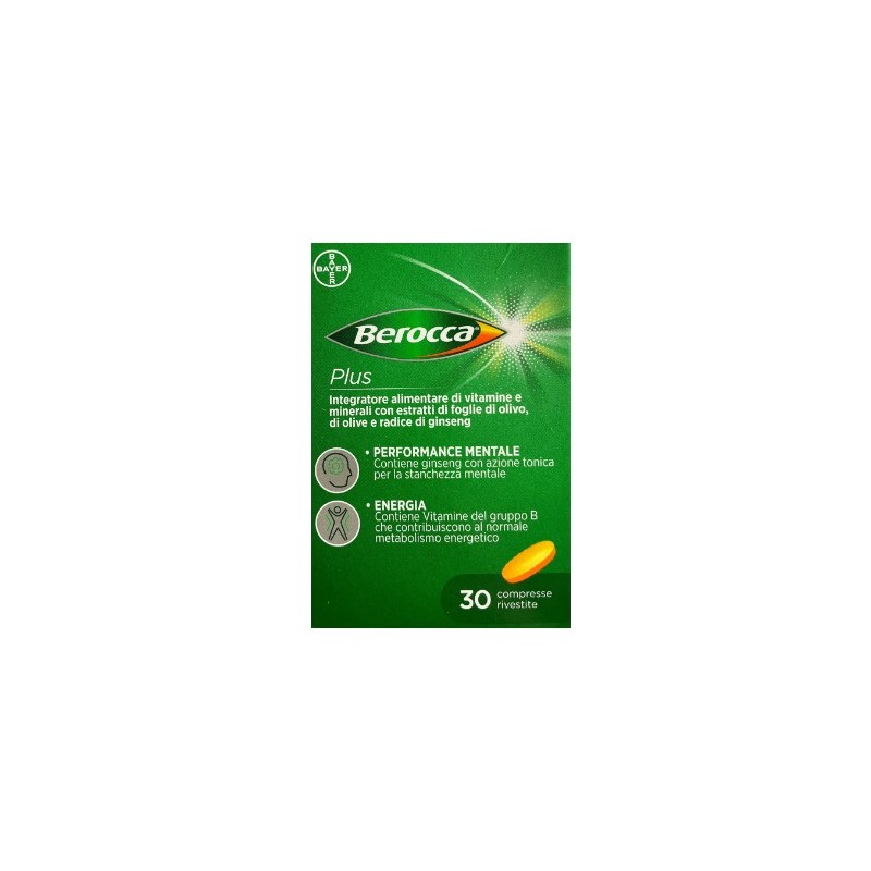 Confezione da 30 compresse di Berocca Plus della Bayer