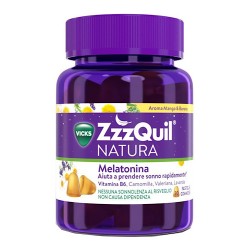30 Pastiglie Gommose di Vicks Zzzquil Natura Mango & Banana