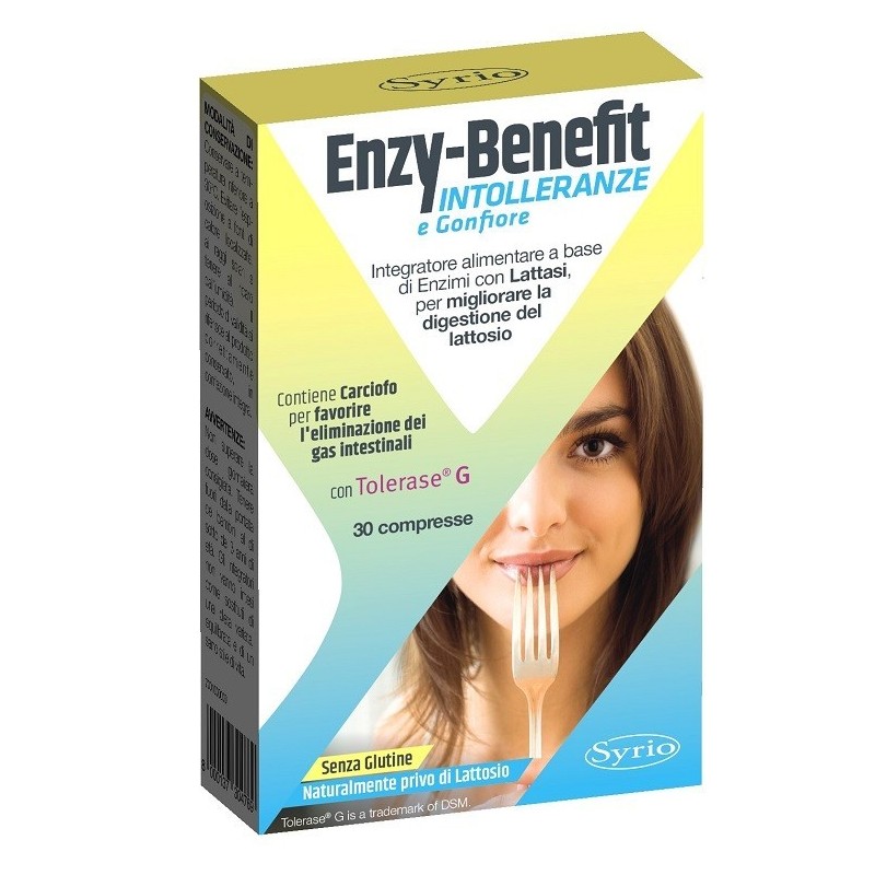 Enzy- benefit intolleranze e gonfiore integratore lattasi 30 compresse