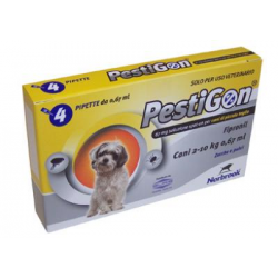 Confezione da 4 pipette di Soluzione Spot-on per Cani 2-10 Kg da Pestigon 67 mg