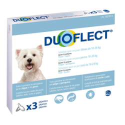 Confezione da 3 pipette di Soluzione Spot-On per Cani 10-20 Kg Duoflect da Ceva Salute Animale
