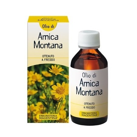 Flacone da 100Ml di Arnica Olio della Erboristeria Magentina