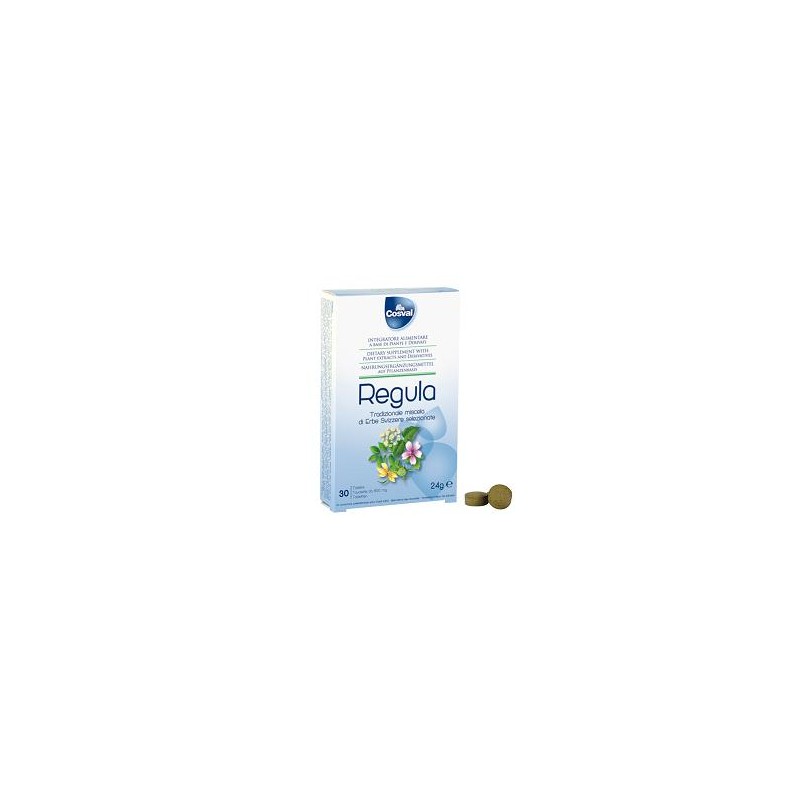 Cosval Regula Miscela Erbe Svizzere 30 Tavolette Da 800 Mg