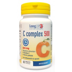 Flacone da 60 tavolette di Integratore Antiossidante C Complex 500 da Longlife