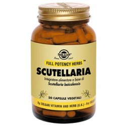 Barattolo da 50 capsule vegetali di Integratore Antinfiammatorio Scutellaria da Solgar