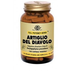 Barattolo da 100 Capsule Vegetali di Integratore per Articolazioni Artiglio del Diavolo da Solgar