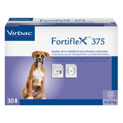 Confezione da 30 compresse di Integratore Articolare per Cani Fortiflex 375mg da Virbac