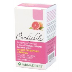 Confezione da 60 compresse di Candiphilus della farmaerbe
