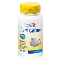 Flacone da 100 capsule di Integratore per Ossa Coral Calcium da Longlife