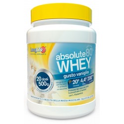 Barattolo da 500g di Integratore di Proteine Gusto Vaniglia Absolute Whey da Longlife