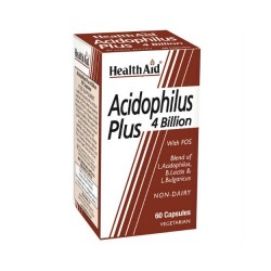 Flacone da 60 capsule di Acidophilus Plus della Healthaid
