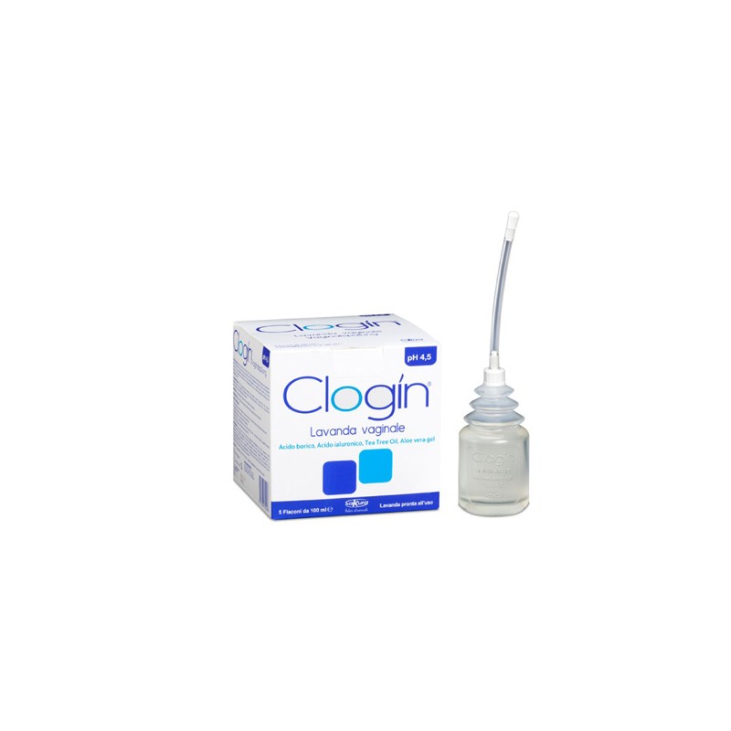 5 flaconi + 5 cannule monouso di Lavanda Vaginale Detergente pH 4,5 da Clogín