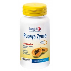 Confezione da 120 compresse di Integratore Digestivo Papaya Zyme da Longlife