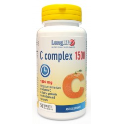 Confezione da 50 tavolette di Integratore Vitamina C Complex 1500 da Longlife