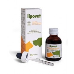 Confezione da 50ml di Integratore Vitaminico per Cani e Gatti Lipovet da Teknofarma