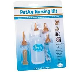 Confezione da 60ml di Nursing Kit Biberon + Tettarelle per Cuccioli