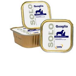 Confezione da 300g di Cibo Umido Monoproteico per Cani e Gatti Solo Quaglia da DRN