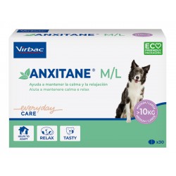 Confezione da 30 compresse di Supplemento Antistress per Cani Antixane M/L da Virbac