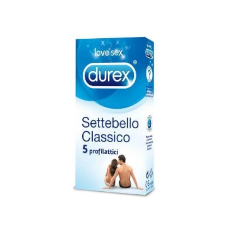 Reckitt Benckiser H. Profilattico Durex Settebello Classico 5 Pezzi