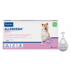 Confezione da 6 pipette di Spot On per Dermatosi Canine Taglia Medio/Grande Allerderm da Virbac