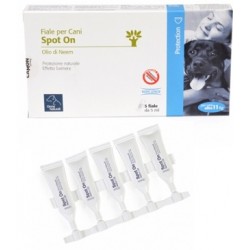 Confezione da 5 fiale di Spot On Antiparassitarie per Cani da Camon Protection