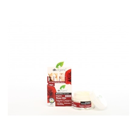 Optima Naturals Dr Organic Rose Otto Rosa Night Cream Crema Viso Notte 50 Ml