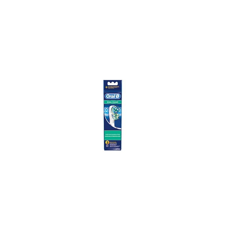 Procter & Gamble Oralb Dual Clean Eb417 Testine Spazzolino Elettrico 3 Pezzi