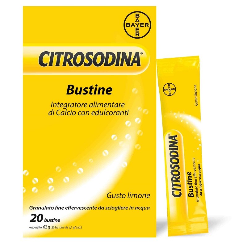 20 bustine effervescenti di Citrosodina Granutalo Effervescente da Bayer