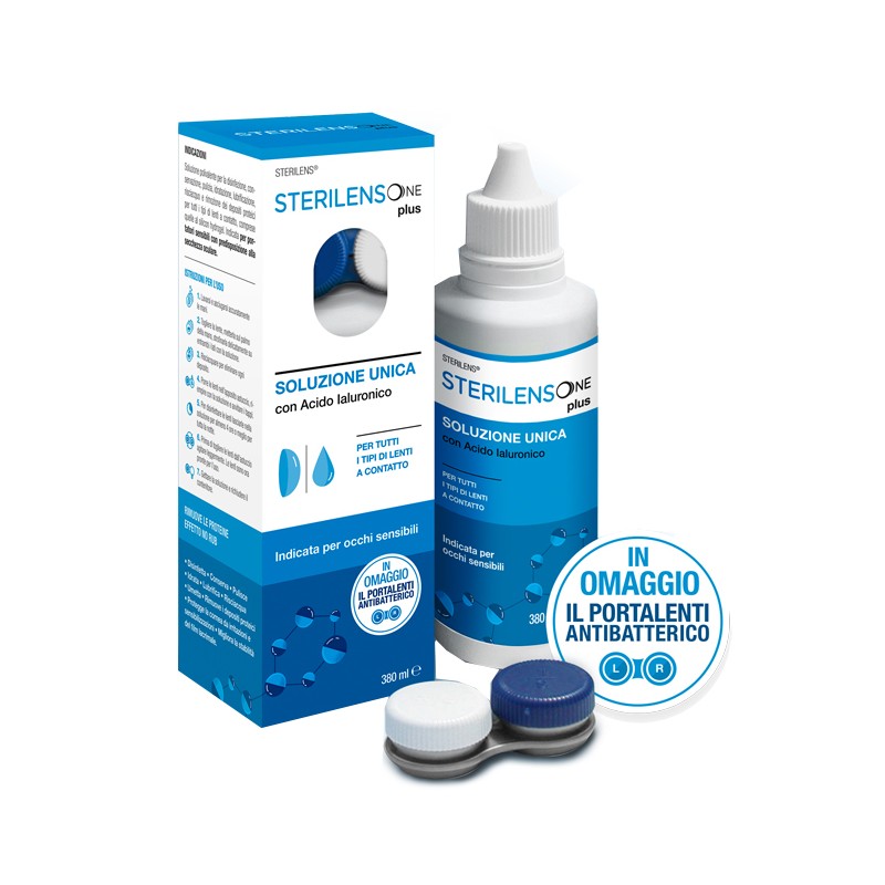 Eurospital Soluzione Unica Sterilens One Plus Con Acido Ialuronico 380 Ml