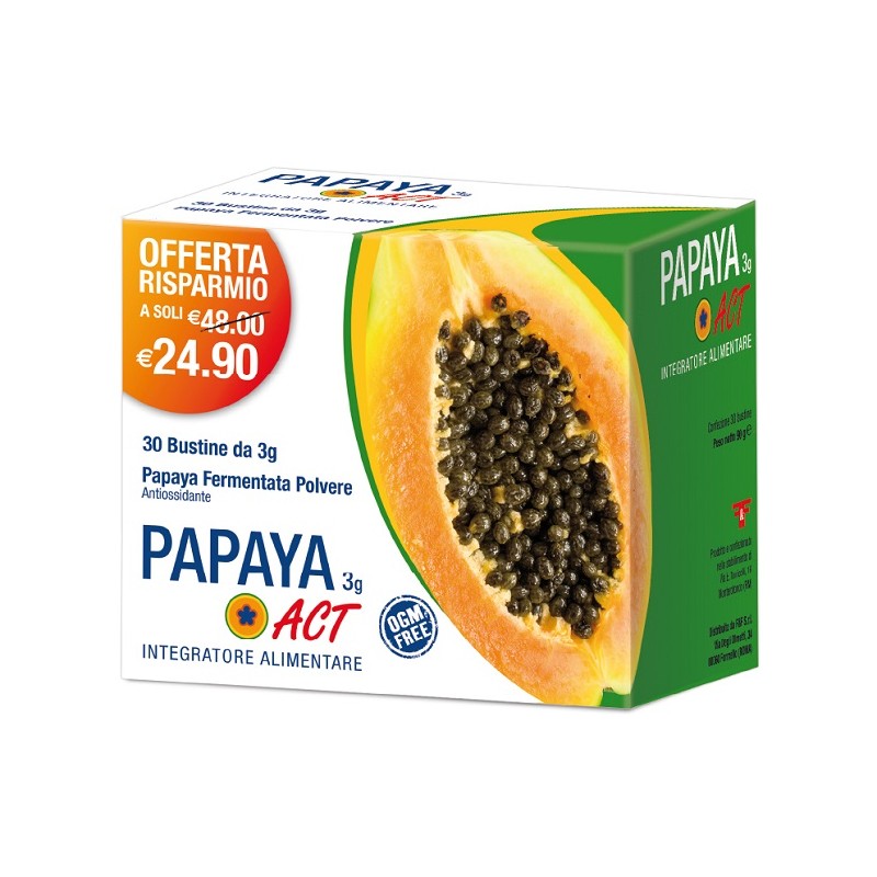 F&F Papaya Act Integratore Energizzante - 30 bustine