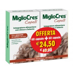 Migliocres 60+60 Capsule integratore per capelli