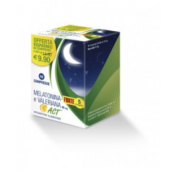 confezione da 60 capsule di F&F Melatonina Act + 5 Complex + Valeriana Integratore