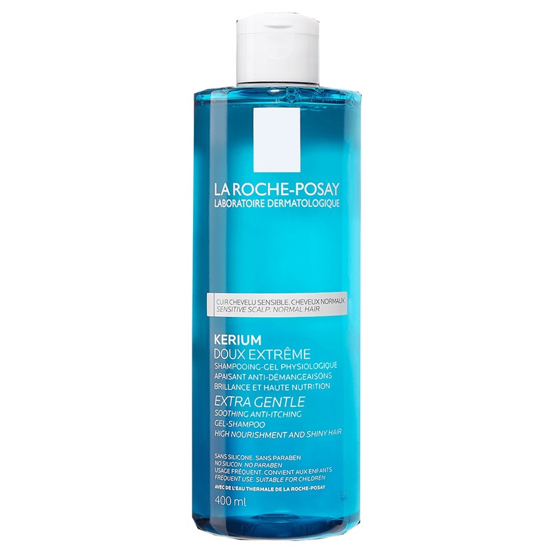 flacone 400ml shampoo gel kerium delicato la roche posay